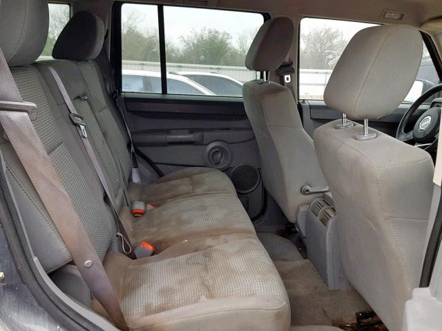 1J8HG48K17C626430 - 2007 JEEP COMMANDER CHARCOAL photo 6