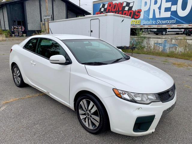 KNAFU6A22D5743153 - 2013 KIA FORTE EX WHITE photo 1