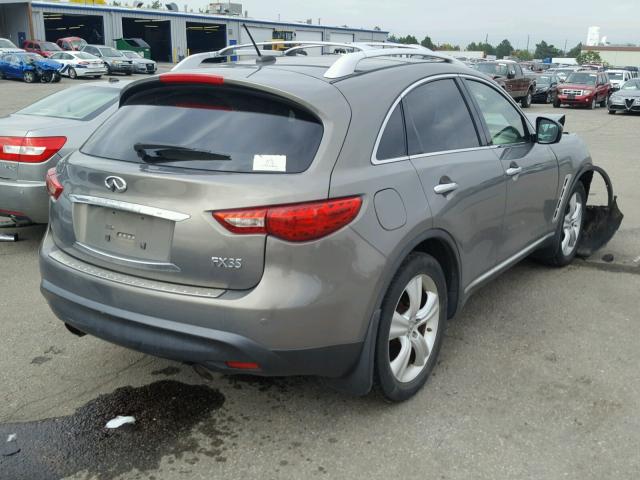 JN8AS1MWXAM855743 - 2010 INFINITI FX35 GREEN photo 4