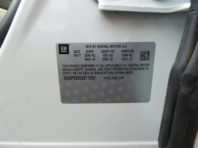 1G4ZP5SS2JU115591 - 2018 BUICK LACROSSE E WHITE photo 5