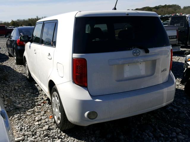 JTLZE4FE8A1103217 - 2010 TOYOTA SCION XB WHITE photo 3