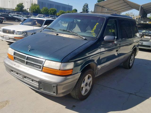 2B4GH45R3SR174270 - 1995 DODGE CARAVAN SE GREEN photo 2