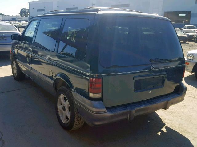 2B4GH45R3SR174270 - 1995 DODGE CARAVAN SE GREEN photo 3