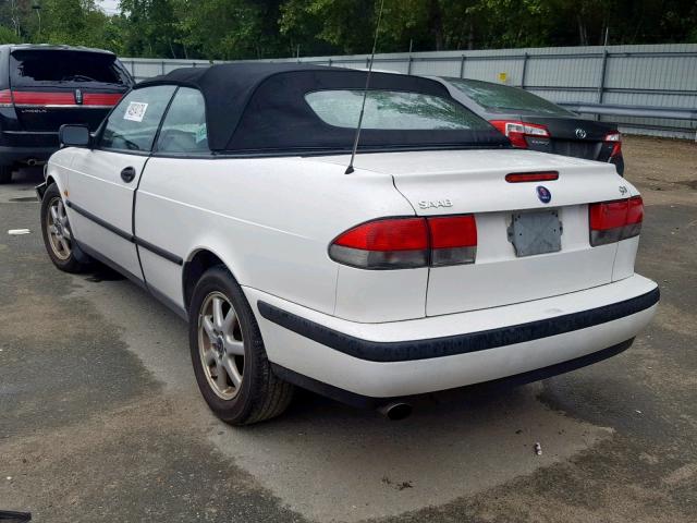 YS3DD78H5Y7006851 - 2000 SAAB 9-3 WHITE photo 3