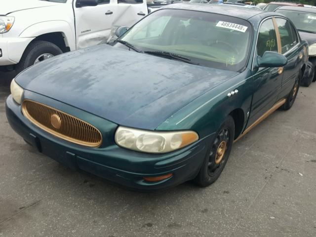 1G4HR54K4YU317457 - 2000 BUICK LESABRE LI GREEN photo 2