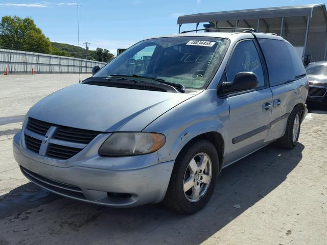 1D4GP45R16B748278 - 2006 DODGE CARAVAN SX BLUE photo 2