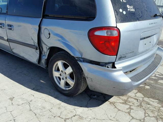 1D4GP45R16B748278 - 2006 DODGE CARAVAN SX BLUE photo 9