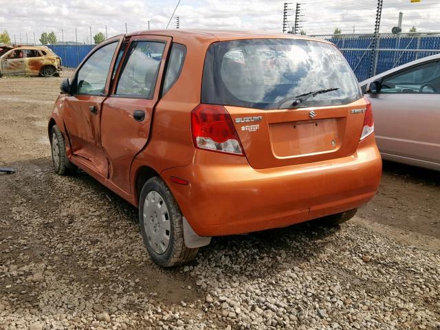 KL5TJ66686B540952 - 2006 SUZUKI SWIFT ORANGE photo 3