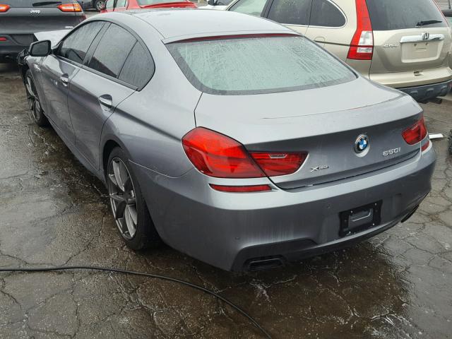 WBA6B4C53DD098293 - 2013 BMW 650 XI GRAY photo 3