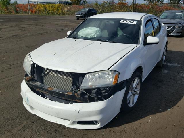 1B3BD1FB3BN557648 - 2011 DODGE AVENGER MA WHITE photo 2