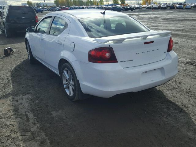 1B3BD1FB3BN557648 - 2011 DODGE AVENGER MA WHITE photo 3