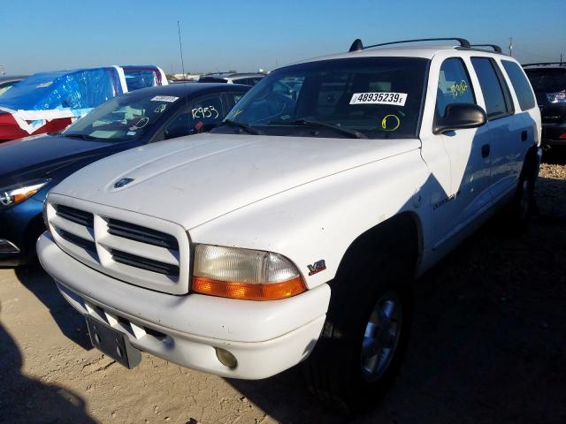 1B4HS28N6YF126832 - 2000 DODGE DURANGO WHITE photo 2