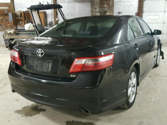 4T1BE46K68U229650 - 2008 TOYOTA CAMRY CE BLACK photo 4