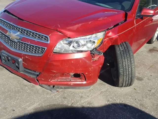 1G11D5RR0DF120285 - 2013 CHEVROLET MALIBU 1LT 红色 照片 9