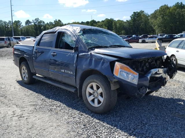 1N6BA0EK0FN514472 - 2015 NISSAN TITAN S BLUE photo 1