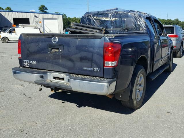 1N6BA0EK0FN514472 - 2015 NISSAN TITAN S BLUE photo 4