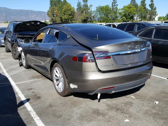 5YJSA1E20GF133357 - 2016 TESLA MODEL S BROWN photo 3