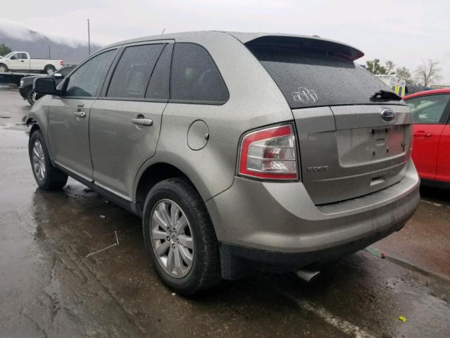 2FMDK38C58BA61944 - 2008 FORD EDGE SEL GRAY photo 3