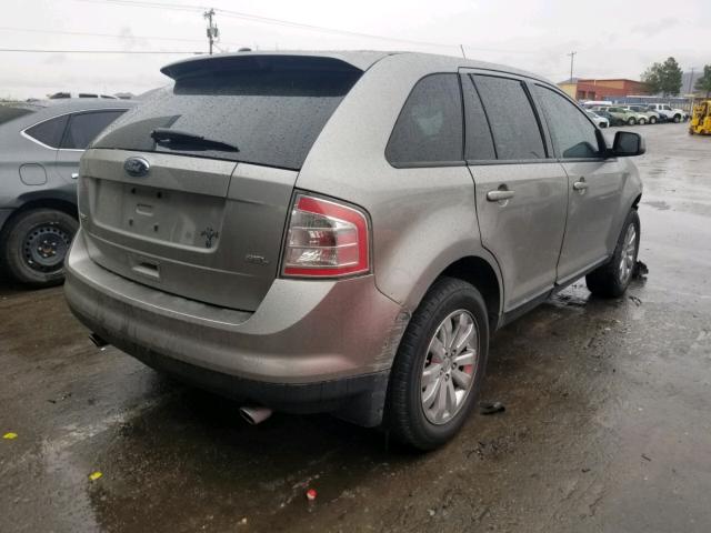 2FMDK38C58BA61944 - 2008 FORD EDGE SEL GRAY photo 4