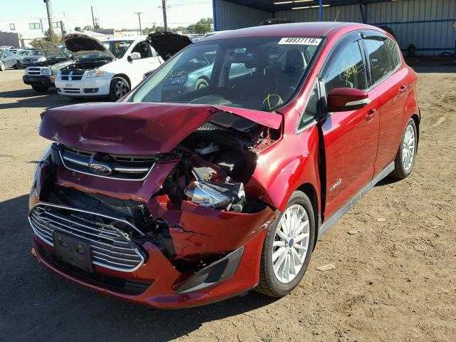 1FADP5AU1DL534906 - 2013 FORD C-MAX SE RED photo 2