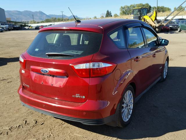 1FADP5AU1DL534906 - 2013 FORD C-MAX SE RED photo 4
