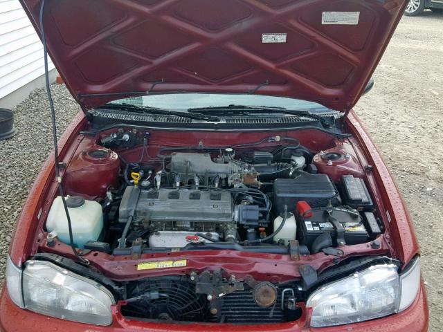 1Y1SK5269TZ043345 - 1996 GEO PRIZM RED photo 7