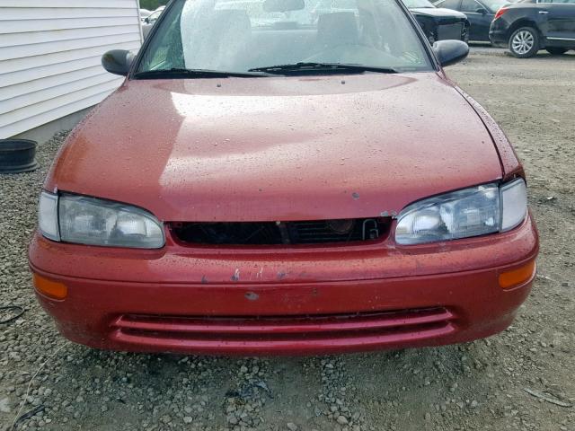 1Y1SK5269TZ043345 - 1996 GEO PRIZM RED photo 9