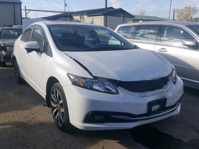 19XFB2F90EE055746 - 2014 HONDA CIVIC EXL WHITE photo 1