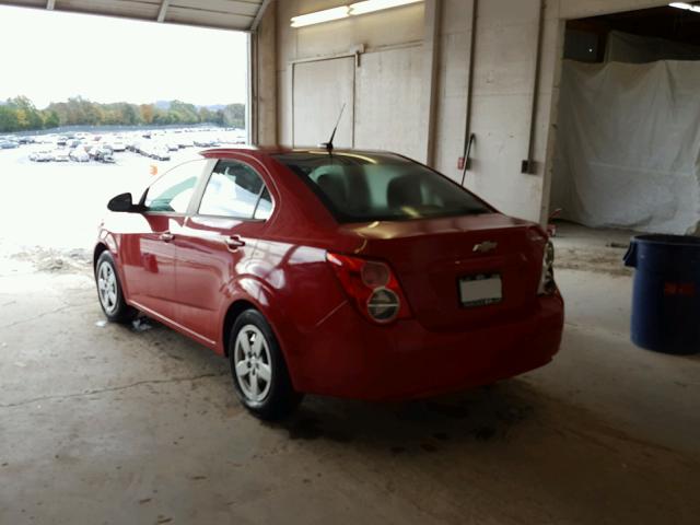 1G1JA5SH8D4141424 - 2013 CHEVROLET SONIC LS 红色 照片 3