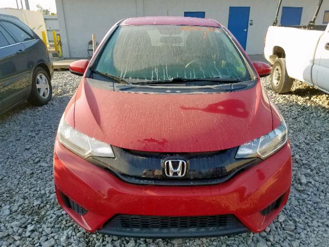 JHMGK5H56GX010392 - 2016 HONDA FIT LX RED photo 9