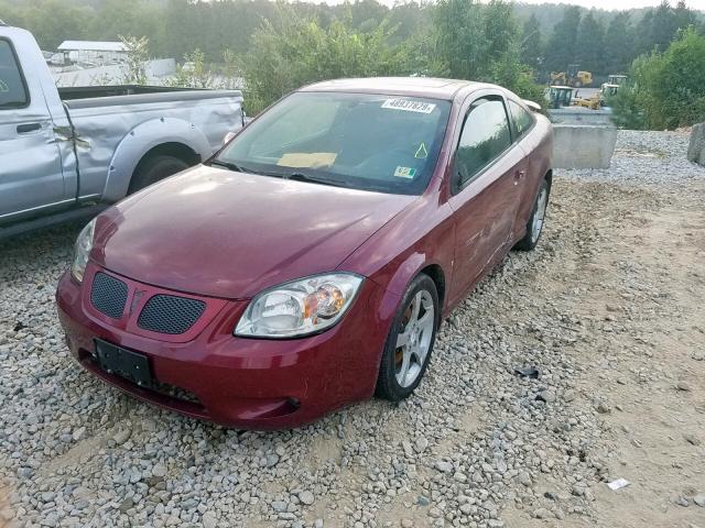 1G2AN18B877115131 - 2007 PONTIAC G5 GT BURGUNDY photo 2