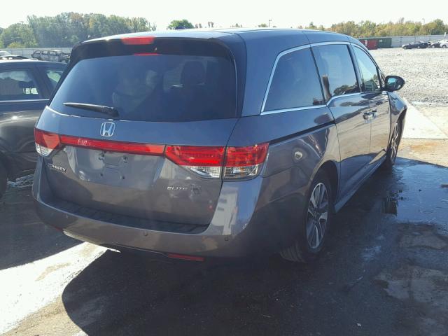 5FNRL5H91EB090847 - 2014 HONDA ODYSSEY TO GRAY photo 4