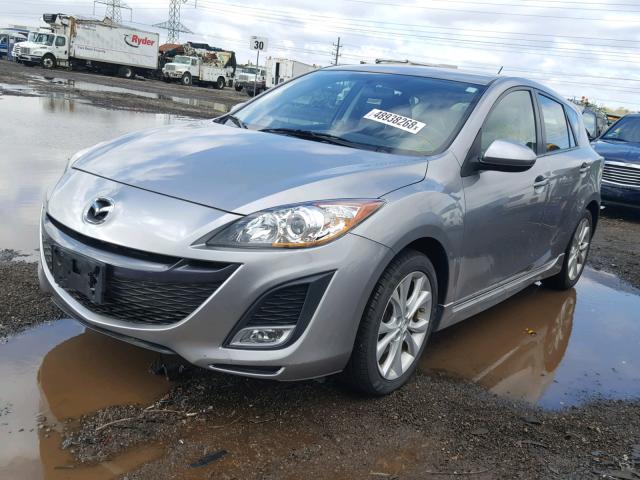 JM1BL1K50B1383255 - 2011 MAZDA 3 S SILVER photo 2