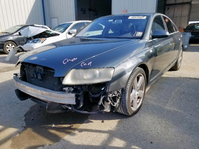 WAUEH74F37N099607 - 2007 AUDI A6 S-LINE GRAY photo 2