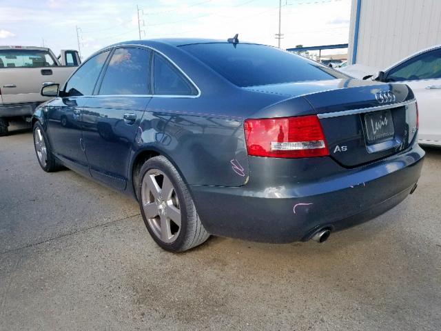 WAUEH74F37N099607 - 2007 AUDI A6 S-LINE GRAY photo 3