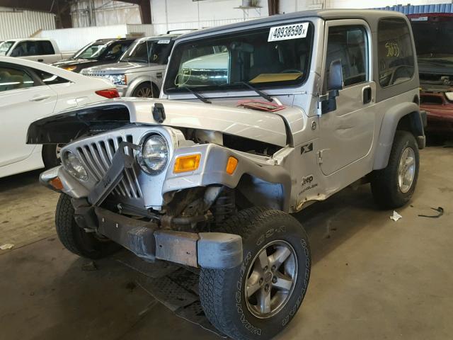 1J4FA39S35P311380 - 2005 JEEP WRANGLER X SILVER photo 2