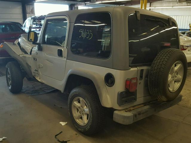 1J4FA39S35P311380 - 2005 JEEP WRANGLER X SILVER photo 3