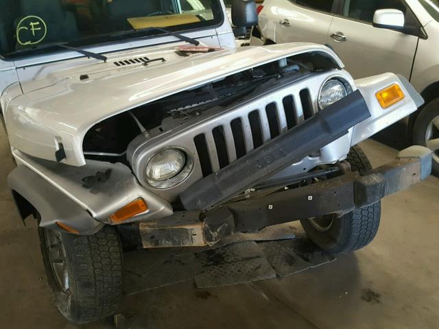 1J4FA39S35P311380 - 2005 JEEP WRANGLER X SILVER photo 9