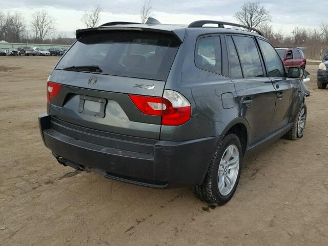 WBXPA93495WD04307 - 2005 BMW X3 3.0I BLACK photo 4