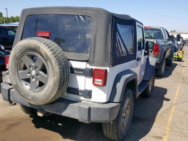 1J4AA2D13BL557786 - 2011 JEEP WRANGLER S WHITE photo 4