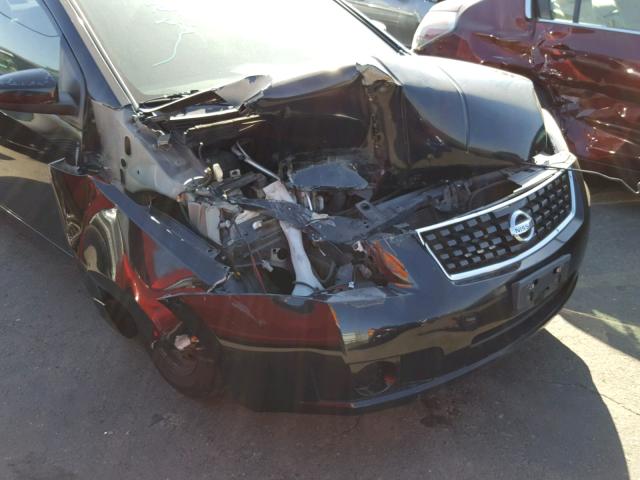 3N1AB61E28L715729 - 2008 NISSAN SENTRA 2.0 BLACK photo 9