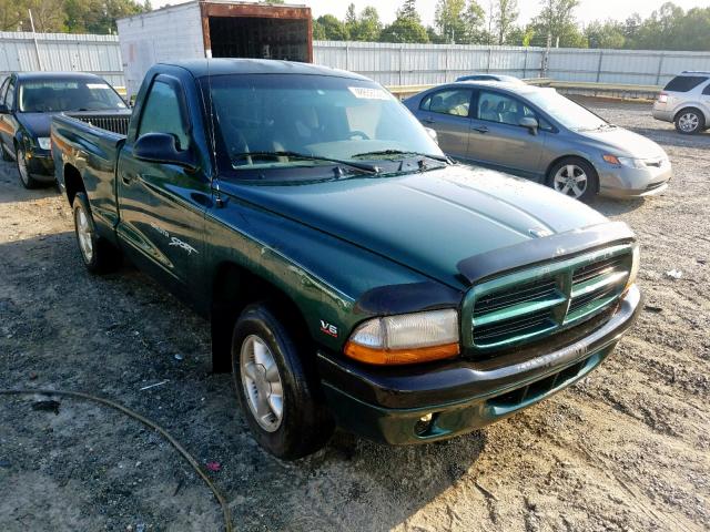 1B7FL26X5YS657006 - 2000 DODGE DAKOTA GREEN photo 1