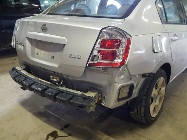 3N1AB61E37L652705 - 2007 NISSAN SENTRA 2.0 SILVER photo 9