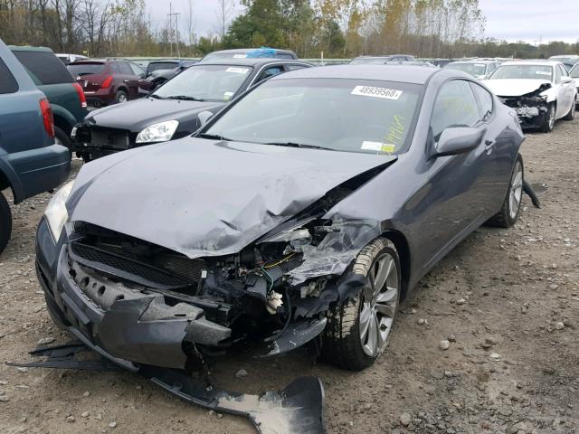 KMHHU6KH7AU007157 - 2010 HYUNDAI GENESIS CO GRAY photo 2