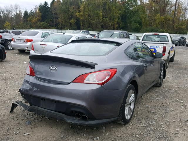 KMHHU6KH7AU007157 - 2010 HYUNDAI GENESIS CO GRAY photo 4