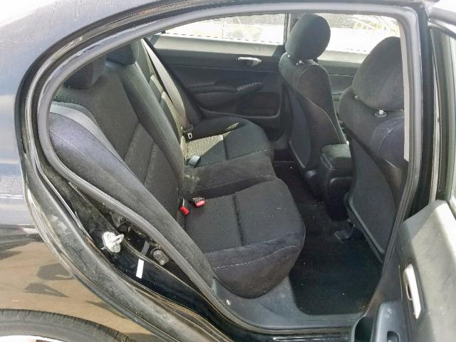 2HGFA166X9H541088 - 2009 HONDA CIVIC LX-S أسود صورة 6