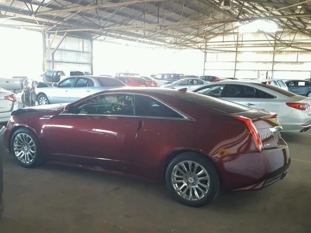 1G6DC1E38E0175222 - 2014 CADILLAC CTS PERFOR MAROON photo 3