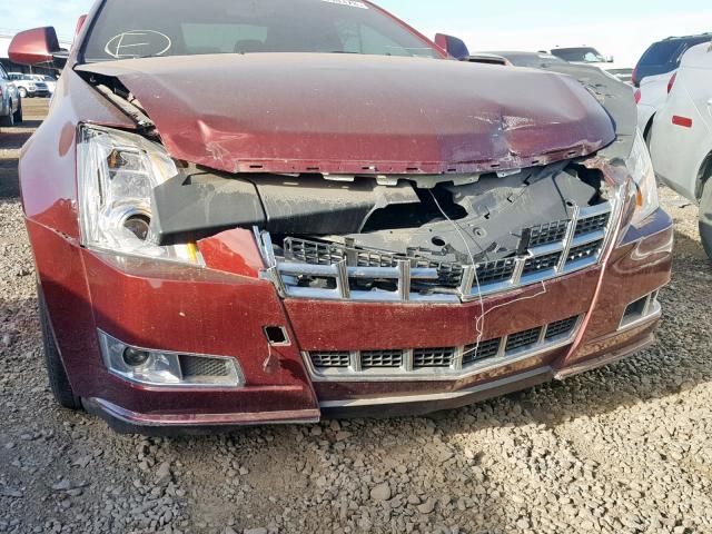 1G6DC1E38E0175222 - 2014 CADILLAC CTS PERFOR MAROON photo 9