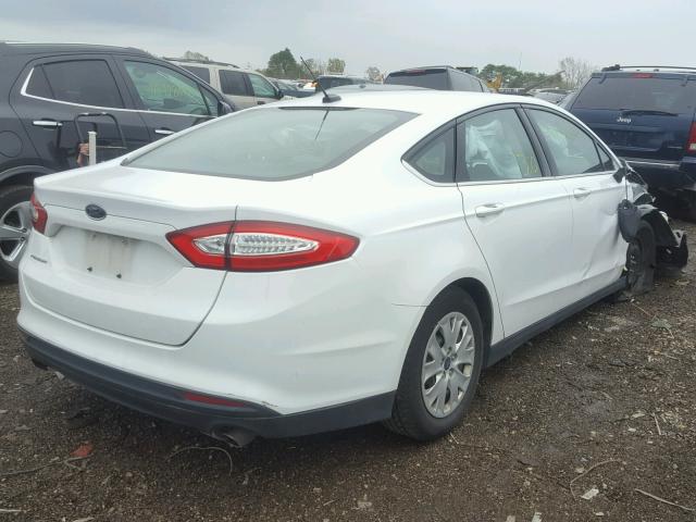 1FA6P0G77E5388787 - 2014 FORD FUSION S WHITE photo 4