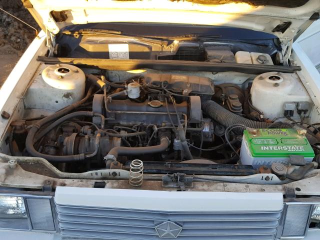 1B3BD26C3EF332000 - 1984 DODGE ARIES WHITE photo 7